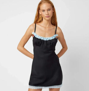 Marc Jacobs x Devon Lee Carlson Devon Slip Dress Y2K in Black Size L